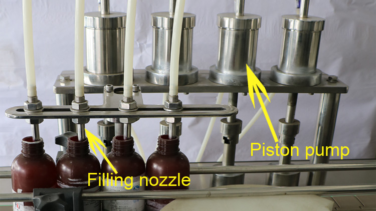 500ml makîneya tijîkirina dorpêçê ya dorpêçandî bi pêvekirina kapê û xebitandina stêrka stêrk