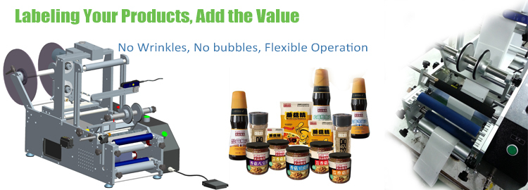 T Makîneya Labelkirina Container Round Automated Round Type vertikal